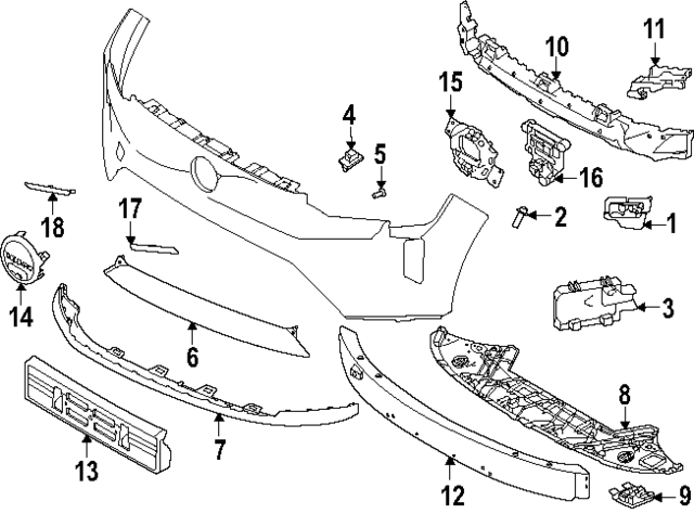 32399539 - : Air Deflector for Volvo: EX90 Image