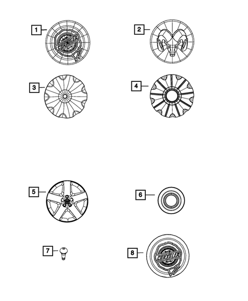 Wheel Covers and Center Caps for 2010 Chrysler 300 #0