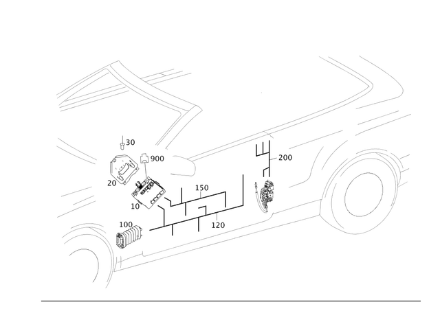 207540540564 - Electrical System: Wiring Harness for Mercedes-Benz Image image