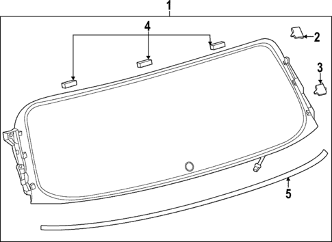 Glass - Lift Gate for 2025 Lexus LX700h #0