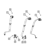 1SW10DX9AA - Restraints: Buckle Assy-s/belt Buckle Assy, Left for Mopar Image