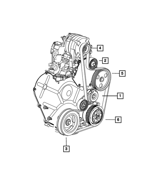 Pulleys and Related Parts for 2010 Chrysler Sebring #0