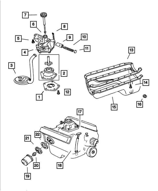 5170613AA - Engine 5.2L Eight Cylinder: Oil Pump Shaft And Rotor Package for Mopar Image image