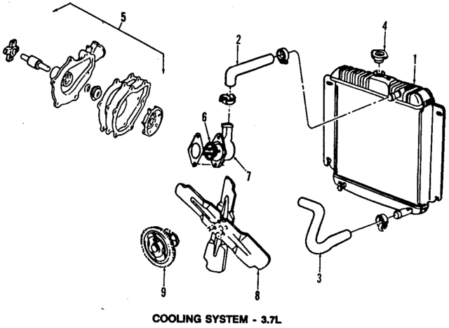 4140943 - Cooling System: Radiator for Mopar Image
