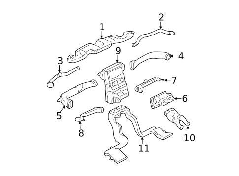Ducts for 2003 Lincoln LS #0