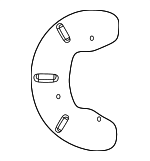 4766026AB - Brakes: Splash Shield for Chrysler: 200 | Dodge: Avenger, Journey Image