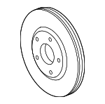4854622AB - Brakes: Disc Brake Rotor for Chrysler: 200 | Dodge: Avenger, Caliber Image