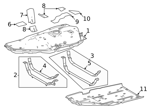 Fuel System Components for 2018 Lexus RX450hL #1