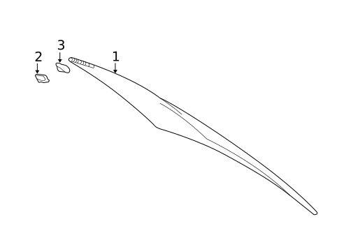 Glass & Hardware - Back for 2005 Toyota Solara #0