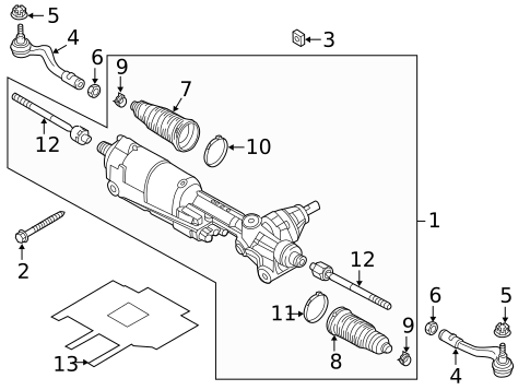 Steering Gear & Linkage for 2013 Audi RS5 #0