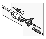 8K1423055CG - Steering: Steering Gear for Audi: A4, A4 Quattro, A5, A5 Quattro, allroad, RS5, S4, S5 Image