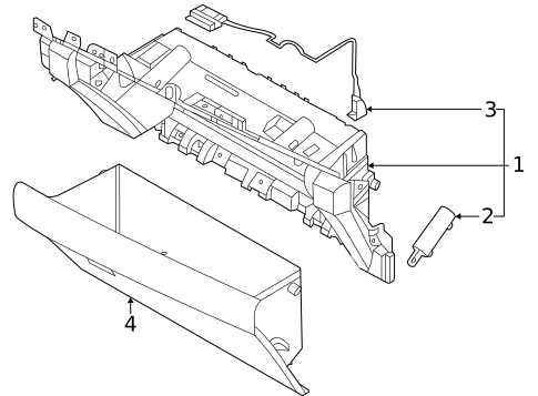 Glove Box for 2024 Kia Carnival #0