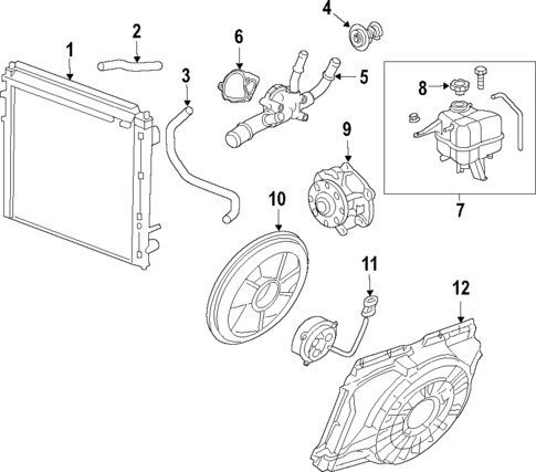Cooling System for 2018 Cadillac XT5 #13