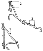 MB734384 - : Front Belt Assembly for Mitsubishi Image