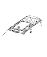 6ZH10TX7AD - Electrical: Reading Lamp for Jeep: Grand Cherokee, Grand Cherokee L, Grand Wagoneer, Wagoneer Image