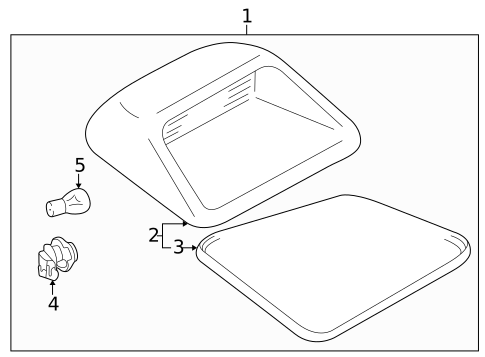 High Mount Lamps for 2003 Mazda Protege #0