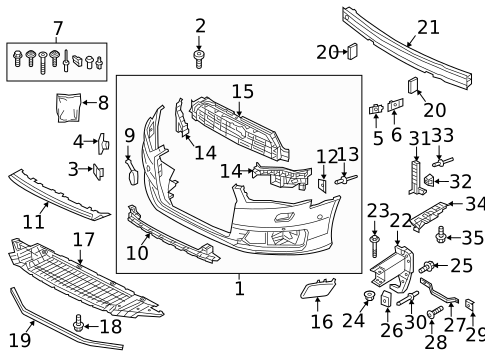 Bumper & Components - Front for 2016 Audi A6 Quattro #0