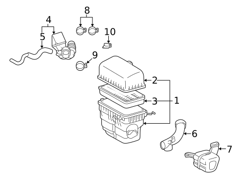 Air Intake for 2003 Lexus RX300 #0