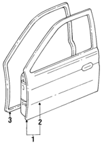 K24A59030A - : Outer Panel for Kia: Sephia Image