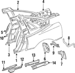 MR124479 - : Splash Shield for Mitsubishi: 3000GT Image