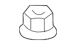 90213SJ6004 - Suspension: Top Nut for Honda: Accord, Civic, Clarity, CR-V, Element, Insight, Odyssey, Pilot Image