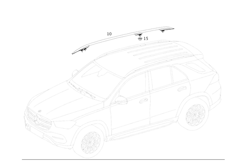 Roof Railing for 2024 Mercedes-Benz GLE350 #0