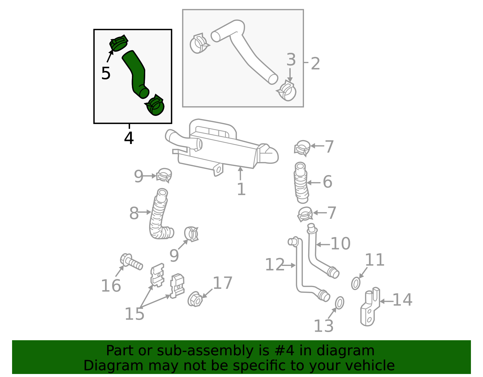 2015-2017 Hyundai Outlet Hose 25450-B1500 | MotorMotor
