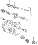 9812256 - Front Drive Axle: Axle Assembly for Volvo: 850 Image