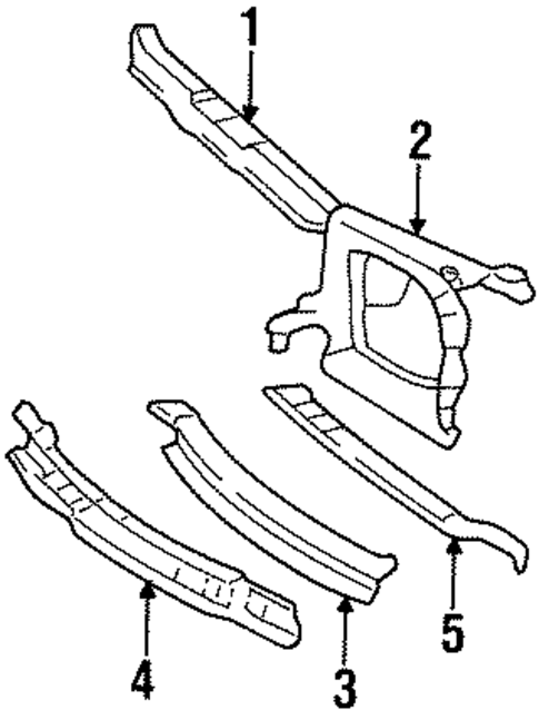 Radiator Support for 1985 Mercedes-Benz 300 TD #0