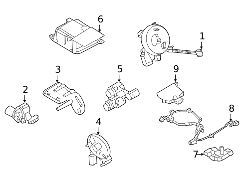 Air Bag Components for 2020 Nissan Sentra #0