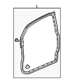 72350SCVA02 - : Door Weather-Strip for Honda: Element Image