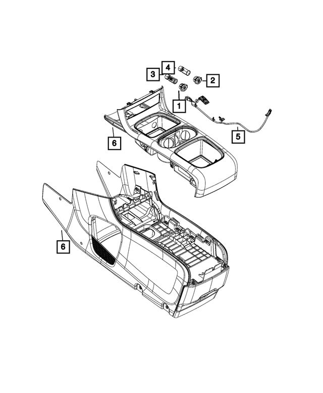 68143511AA - Electrical: Console Wiring for Mopar Image