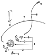 BR70663AXA - : Actuator Assembly Lower Bracket for Mazda: 323, MX-3, Protege Image