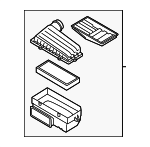 5QM129607A - Engine: Air Cleaner Assembly for Volkswagen: Golf, Golf Alltrack, Golf SportWagen, GTI, Jetta Image