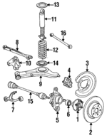 5003648 - Suspension: Caliper for Volvo: 242, 244, 245, 740, 760, 780, 940, 960 Image