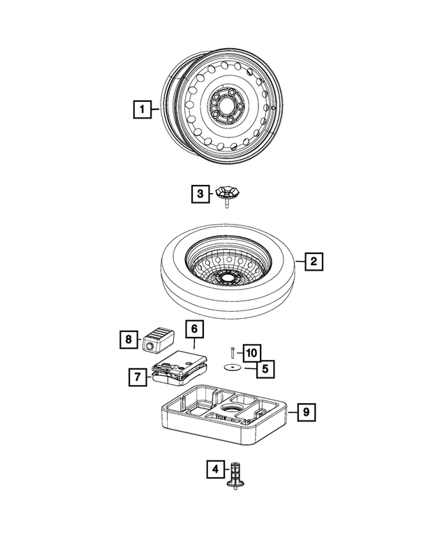 4755293AA - Wheels: With Collar Stud for Mopar Image image