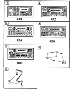 4704383AH - : AM/FM With CD And Cassette Radio for Dodge: Ram 1500, Ram 2500, Ram 3500 | Jeep: Cherokee Image