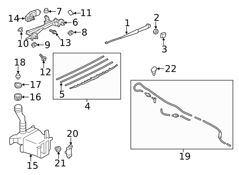 Wiper & Washer Components for 2017 Subaru WRX STI #0
