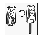 13530751 - : Door Lock and Ignition Lock Folding Key for Chevrolet: Sonic Image