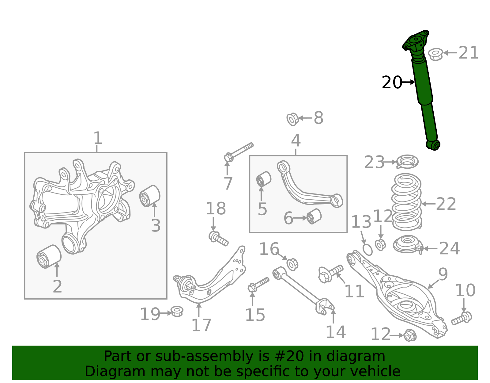 BHN2-28-910B - Rear Shock Absorber - 2014-2016 Mazda 3 | Mazda