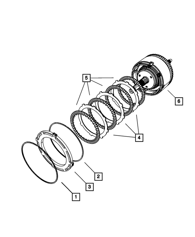 4800233AA - Transmission: Transmission O/drive Clutch Plate for Mopar Image