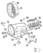 52108472AA - Automatic Transmission 5 Speed [DGJ]: Torque Converter Housing for Mopar Image image
