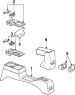 10034749 - Body: Console for Buick: Skyhawk | Chevrolet: Cavalier | Oldsmobile: Firenza | Pontiac: Sunbird Image