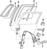76310SB4013 - Body: Window Regulator for Honda: Civic Image