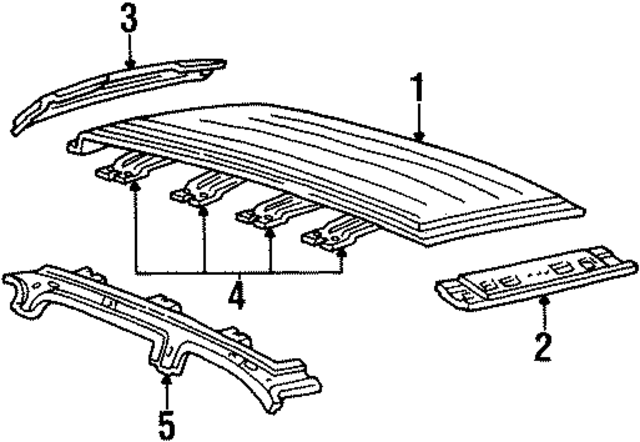 F78Z1603418AA - : Header Panel for Ford Image