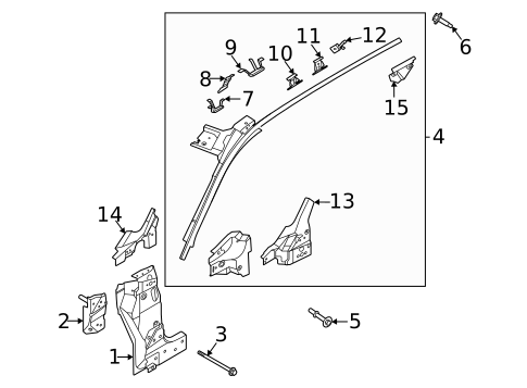 Hinge Pillar for 2021 Ford Bronco Sport #0