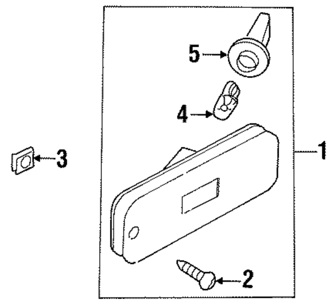 2639262J00 - : Side Marker Lamp Screw for INFINITI: G20 Image