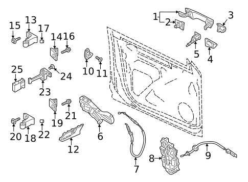 Lock & Hardware for 2025 Volkswagen ID. Buzz #4