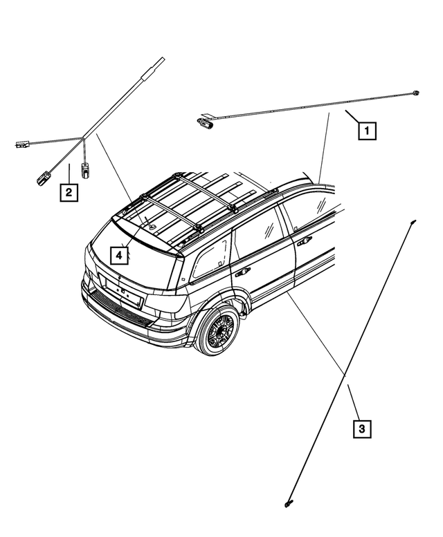« 68049340AB –  : Radio Satellite Cable pour Mopar Image »