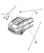 68049340AB - : Satellite Radio Cable for Mopar Image